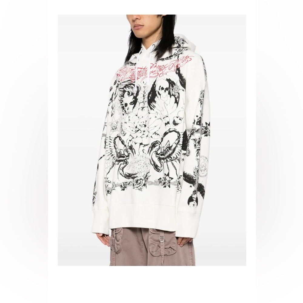 GIVENCHY Graphic Print Hoodie L nwot - Picture 3 of 5